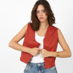 THE JADE VEST (Terracotta Red)